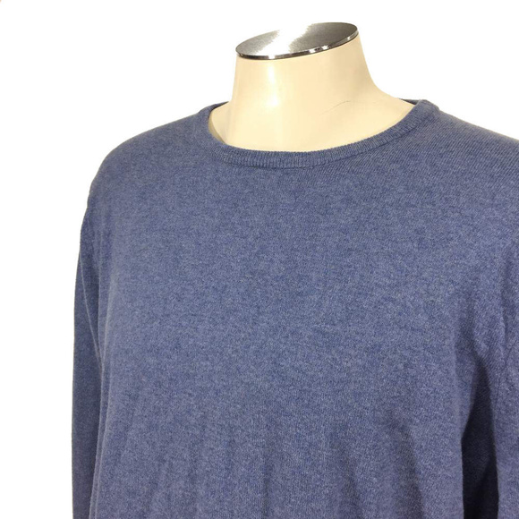 J. Crew Sweater Blue Cashmere Cotton Pullover - Picture 1 of 5